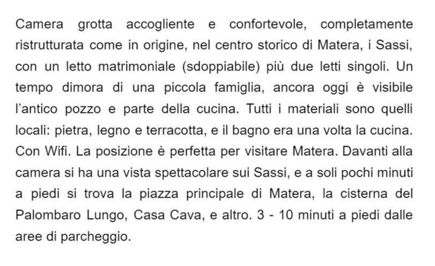 Cave Rooms Sassi Matera Chambre photo