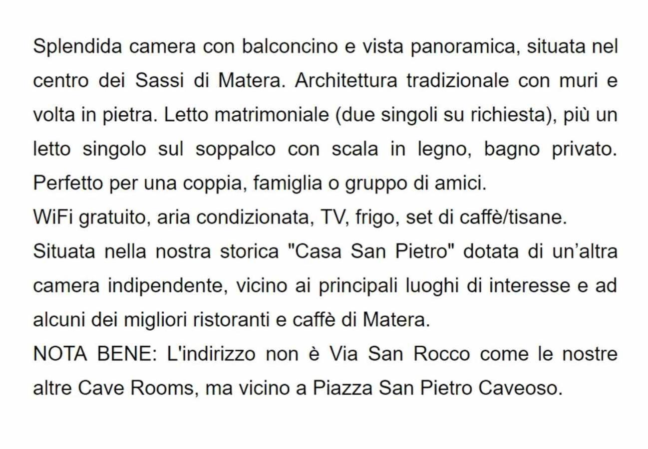 Cave Rooms Sassi Matera Chambre photo